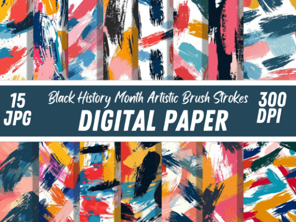 Download Brush Stroke Black History Month Paper - Premium Resources