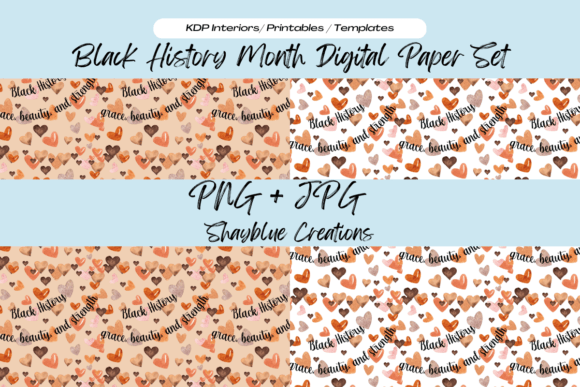 Download Digital Paper Black History Month Set - Premium Resources