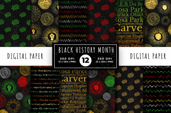 Download Black History Month Digital Papers - Premium Resources